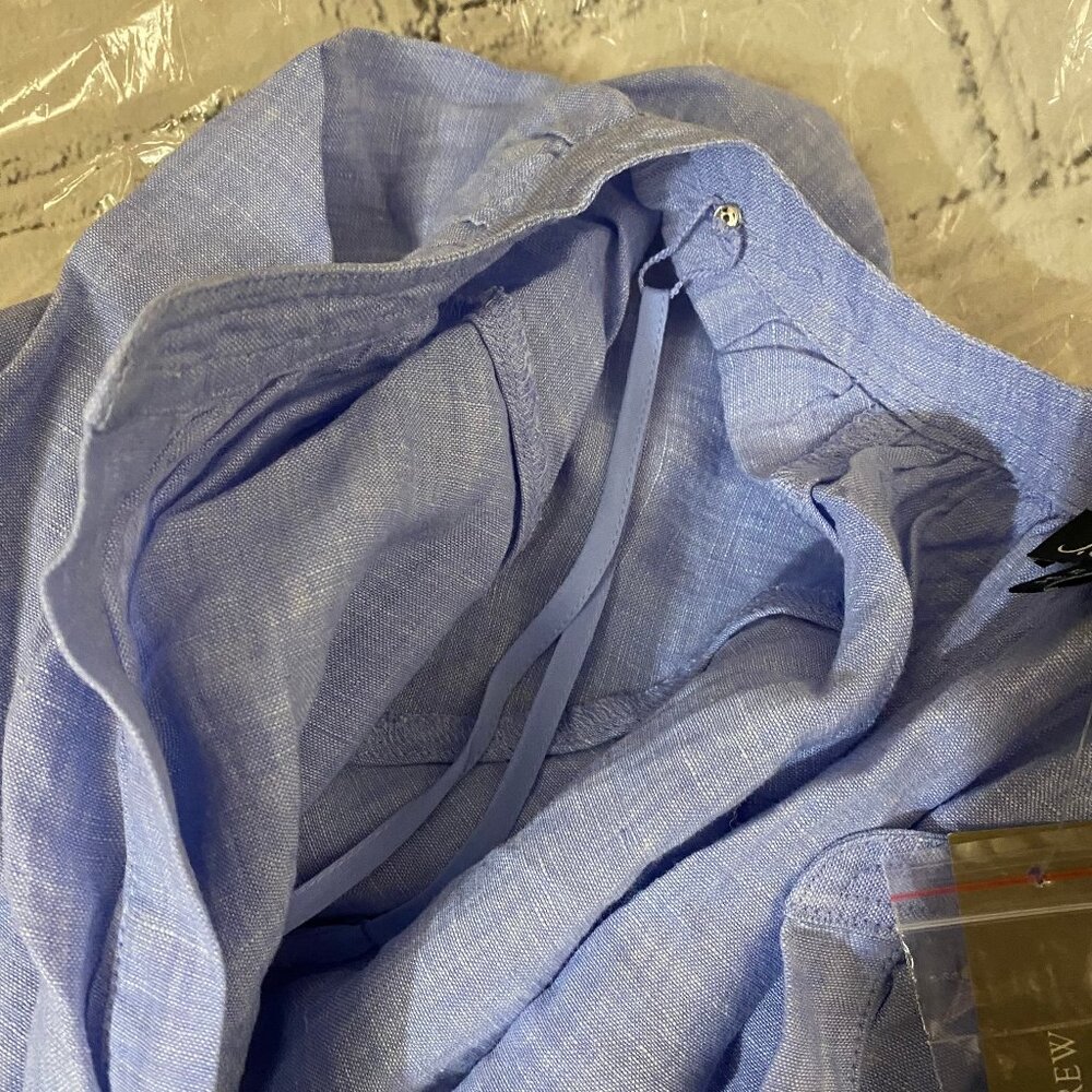J. Crew Light Blue Linen Maxi Shirt Dress - Picture 13 of 15